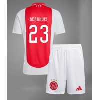 Ajax Steven Berghuis #23 Hjemme Trøje Børn 2024-25 Kortærmet (+ Korte bukser)